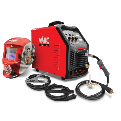 Soldadora inversora MIG200 multiproceso WARC + careta fotosensible1