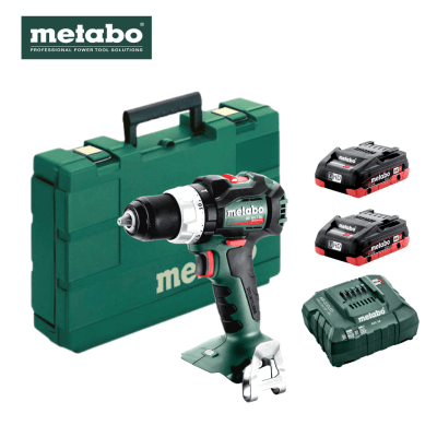 Taladro atornillador inalambrico BS 18 LT BL + 2 bat 4ah + cargador + Metabox1