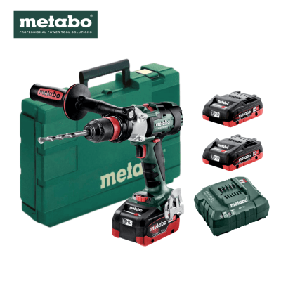 Taladro percutor inalambrico SB 18 LTX-3 BL Q I Metabo + 2 bat 4ah + cargador + maletin1