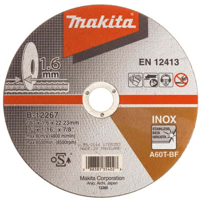 Disco abrasivo corte inoxidable 180mm 7