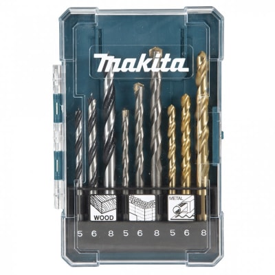 Estuche de brocas para madera, metal y ladrillo Makita1