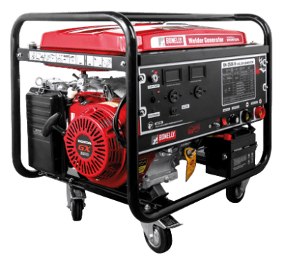 MOTOSOLDADORA CON MOTOR GASOLINERO HONDA GX390 13HP 200 AMP BONELLY1