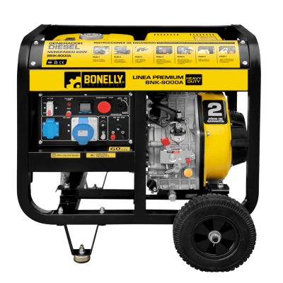 GENERADOR DIESEL ABIERTO BNK- 9000A 6KW MONOFÁSICO 220V - ARRANQUE  ELÉCTRICO BONELLY3