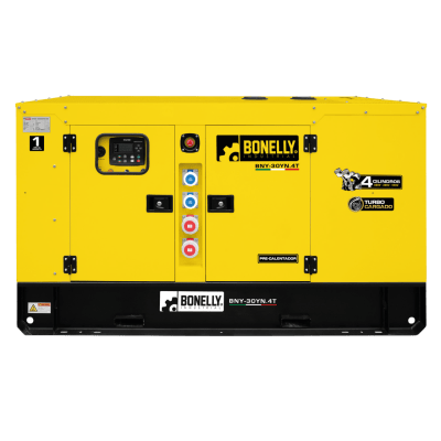 GRUPO ELECTRÓGENO DIESEL BNY-30YN.4T TRIFÁSICO 220/380/440V 60HZ 30KW  BONELLY3