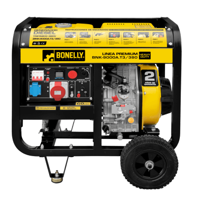 GENERADOR DIESEL ABIERTO BNK-9000A.T3/380 TRIFÁSICO 380V/60Hz 5.5 - 6 KW BONELLY3