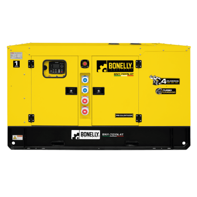 GRUPO ELECTRÓGENO DIESEL 70KW TRIFÁSICO 220/380/440V 60Hz BNY-70YN.4T BONELLY3