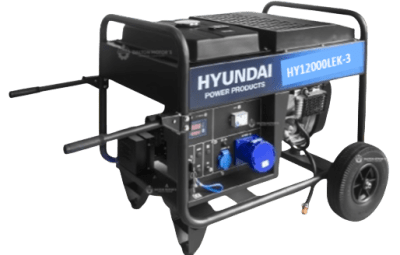 Generador a gasolina trifasico HY12000LE3 10kw 380/220V Hyundai1