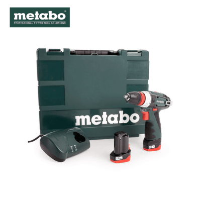 Taladro / Atornillador a bateria 10.8V (600156500) PowerMaxx BS Quick Metabo1