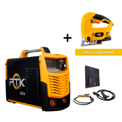 Soldadora inv 200A 5300W + Sierra caladora 800W PTK1
