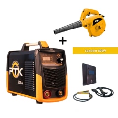 Soldadora inv 250A 8300W + soplador 800W PTK