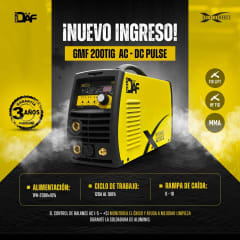 Soldadora Inversora GMF 200TIG AC DC Pulse