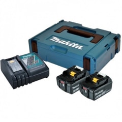 Kit 2 Baterías LXT 18V 5.0Ah (BL1850B) + Cargador Rápido (DC18RC) LXT 18V Makita
