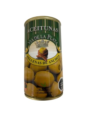 Aceitunas Rellenas de Anchoa Via de La Plata Tarro 350 Gr