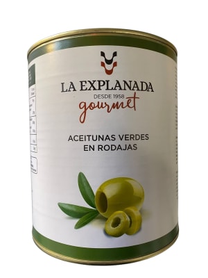 Aceitunas Verdes en Rodajas La Explanada Tarro 3 Kg1