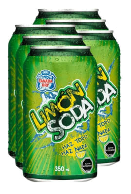 Bebida Lata Limon Soda 350 ml Pack x 6 und