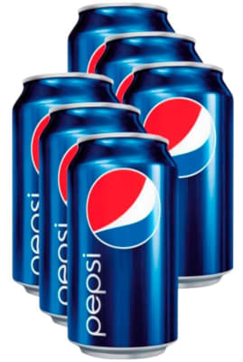 Bebida Lata Pepsi 350 ml Pack x 6 und