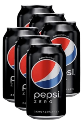 Bebida Lata Pepsi Zero 350 ml Pack x 6 und1