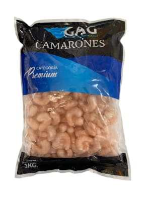 Camarones Cocidos Pelados 100/200 GAG 1 Kg