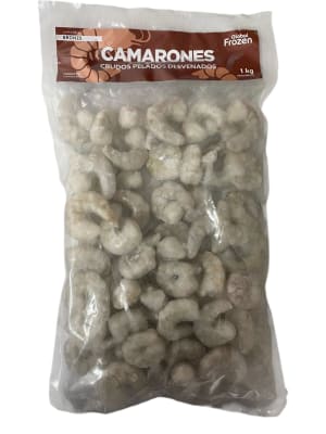 Camarones Crudos Pelados Desvenados 36/40 Global Frozen 1 kg