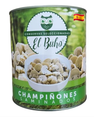 Champiñones Laminados Premium El Buho Tarro1
