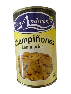 Champiñones Laminados San Ambrosio Tarro 400 Gr