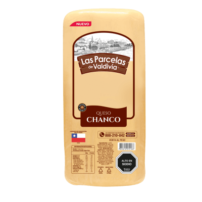 Queso Chanco Las Parcelas De Valdivia Barra 3 Kg Aprox