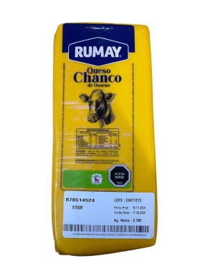 Queso Chanco Rumay Barra 3,7 Kg App