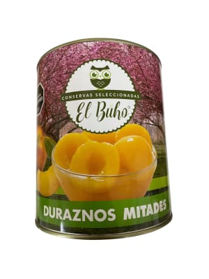 Durazno en Mitades El Buho Tarro 3 Kg