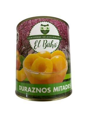 Durazno en Mitades El Buho Tarro 820 Gr