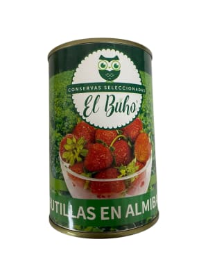 Frutillas en Almibar El Buho Tarro 410 Gr1
