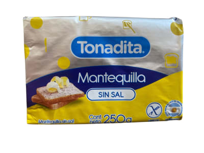 Mantequilla Sin Sal Tonadita 250 gr