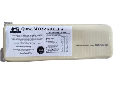 Queso Mozzarella Noal Barra 2,8 kg Aprox