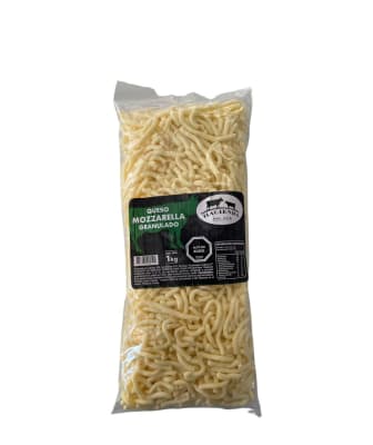 Queso Mozzarella Granulado Hacienda Del Sur Bolsa 1 Kg
