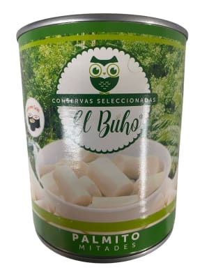 Palmitos en Mitades El Buho Tarro 800 Gr