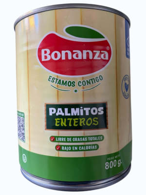 Palmito Entero Bonanza Tarro 800 gr
