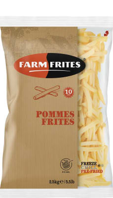 Papas Prefritas Farm Frites 10x10 Bolsa 2,5 Kg1