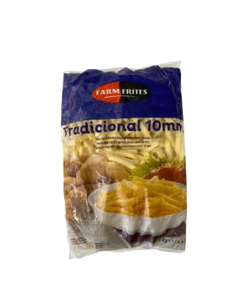 Papas Prefritas Farm Frites 10x10 Bolsa 2 Kg