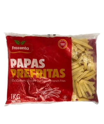 Papas Prefritas Frozenta 10x10 Bolsa 1 Kg
