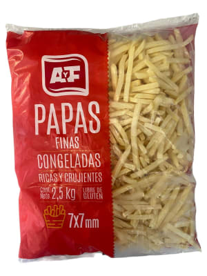 Papas Prefritas AyF 7x7 Bolsa 2,5 Kg