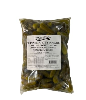 Pepinillo en Vinagre Agrosilva Bolsa 1 kg