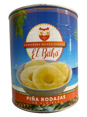 Piña en Rodajas El Buho Tarro 3,060 Kg