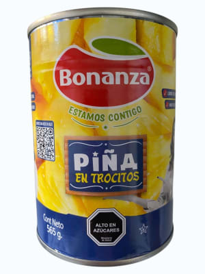 Piña Trocitos Bonanza Tarro 565 gr
