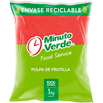 Pulpa Frutilla Minuto Verde Bolsa 1 kg