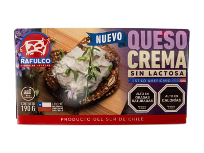 Queso Crema Rafulco Sin Lactosa Unidad 190 gr