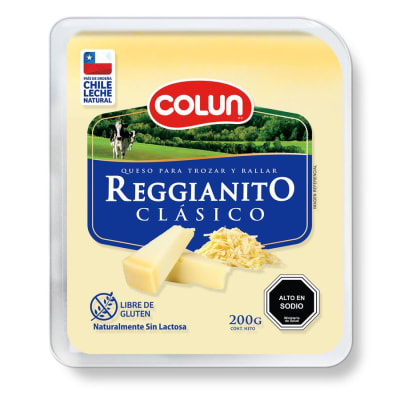 Queso Reggianito Clasico Colun Trozo 200 gr