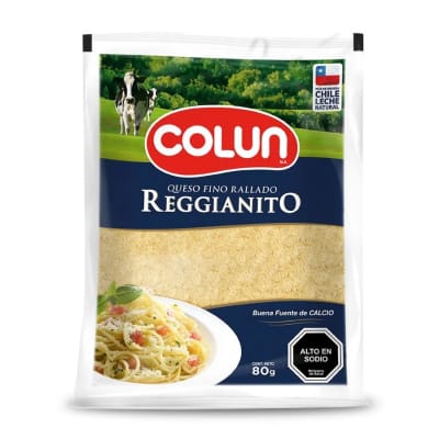 Queso Reggianito Rallado Colun Empaque 80 Gr