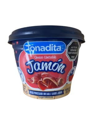 Queso Untable Jamon Tonadita Pote 180 Gr