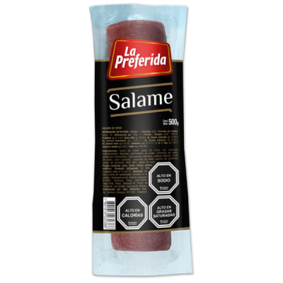 Salame Laminado La Preferida Empaque 500 Gr