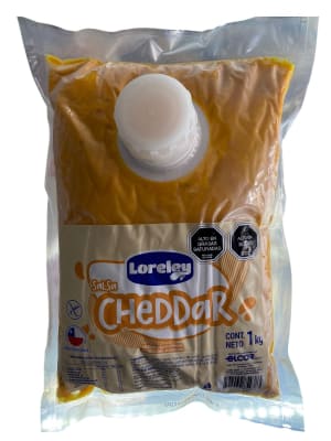 Salsa de Queso Cheddar Sucedaneo Loreley Bolsa 1 Kg