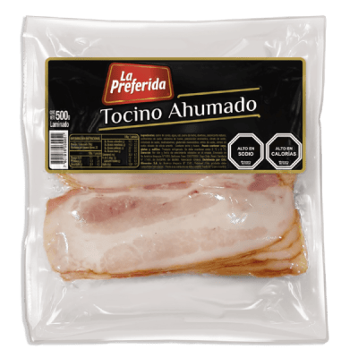 Tocino Ahumado Laminado La Preferida 500 Gr